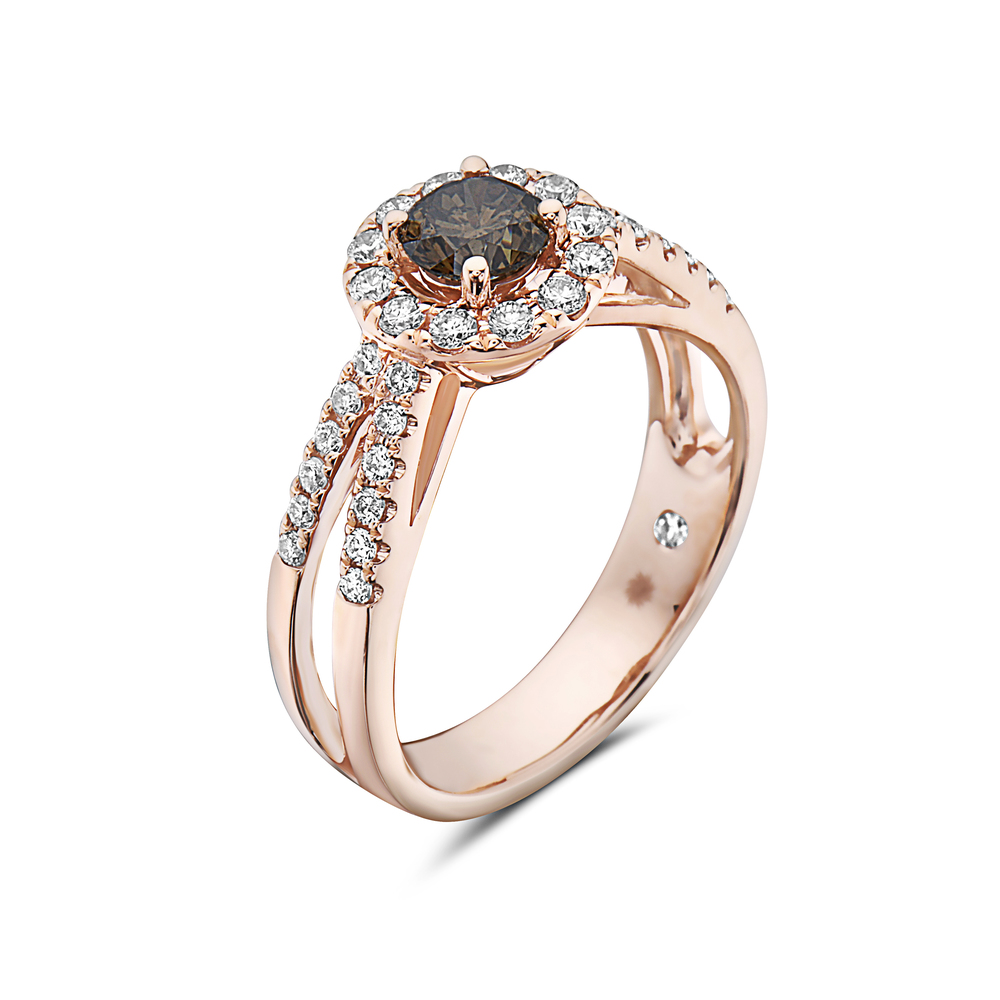 VIVID BROWN DIAMOND,RING - Image 2