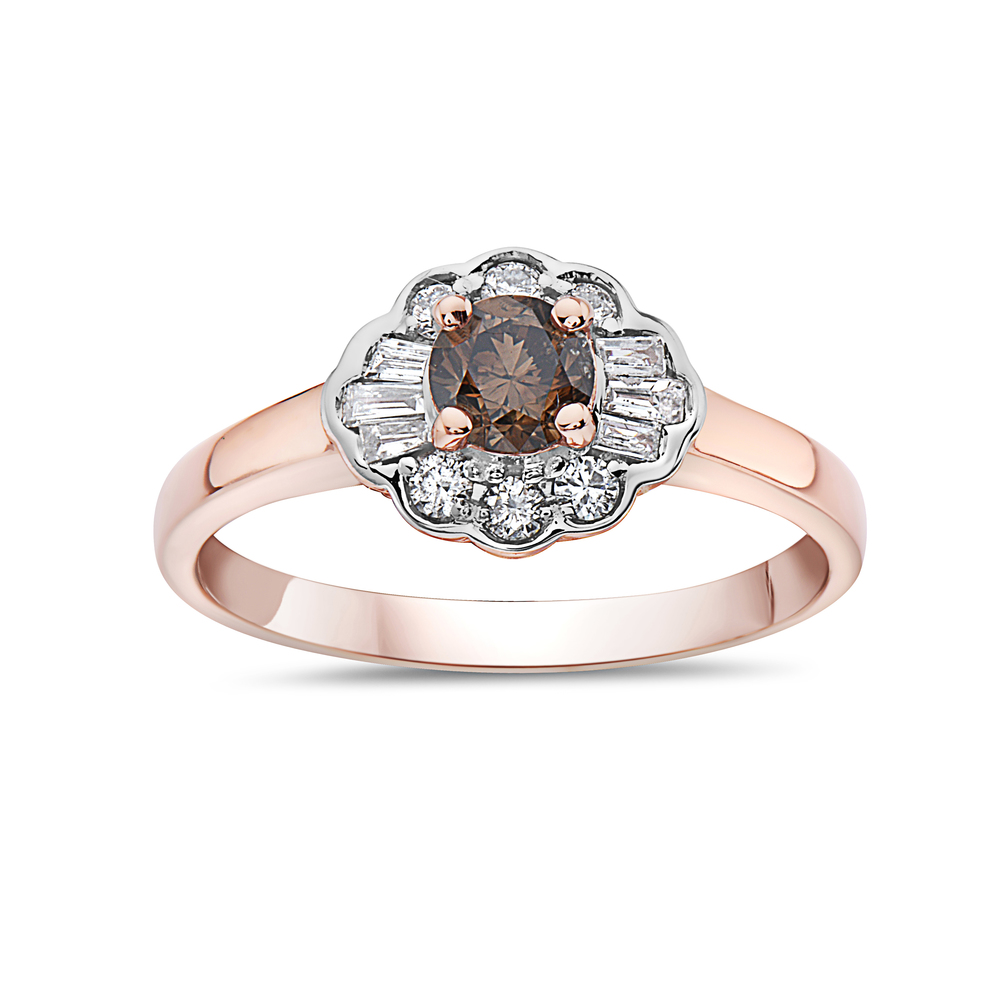 VIVID BROWN DIAMOND,RING