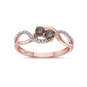 VIVID BROWN DIAMOND RING
