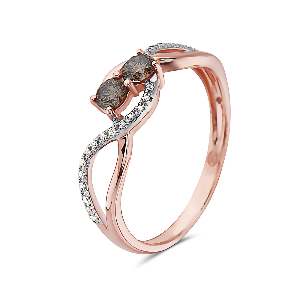 VIVID BROWN DIAMOND RING - Image 2