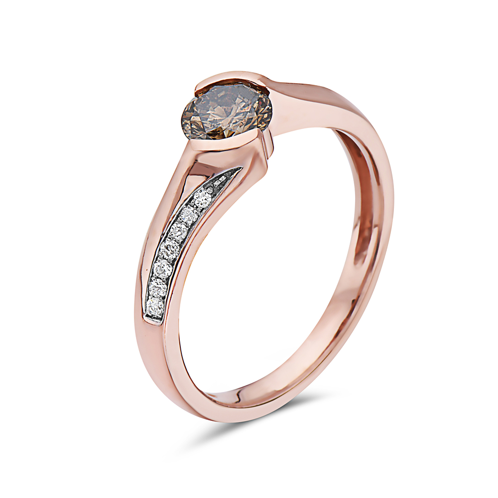 VIVID BROWN DIAMOND,RING - Image 2