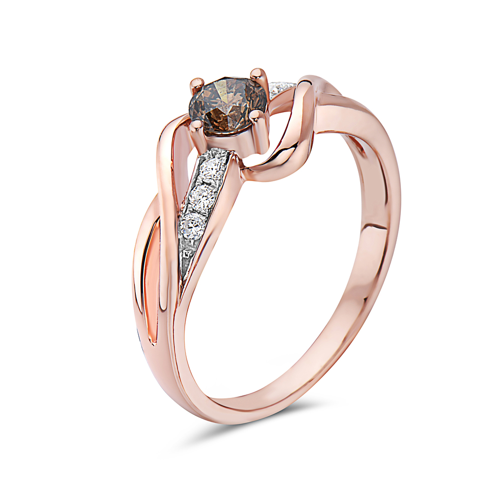 VIVID BROWN DIAMOND,RING - Image 2