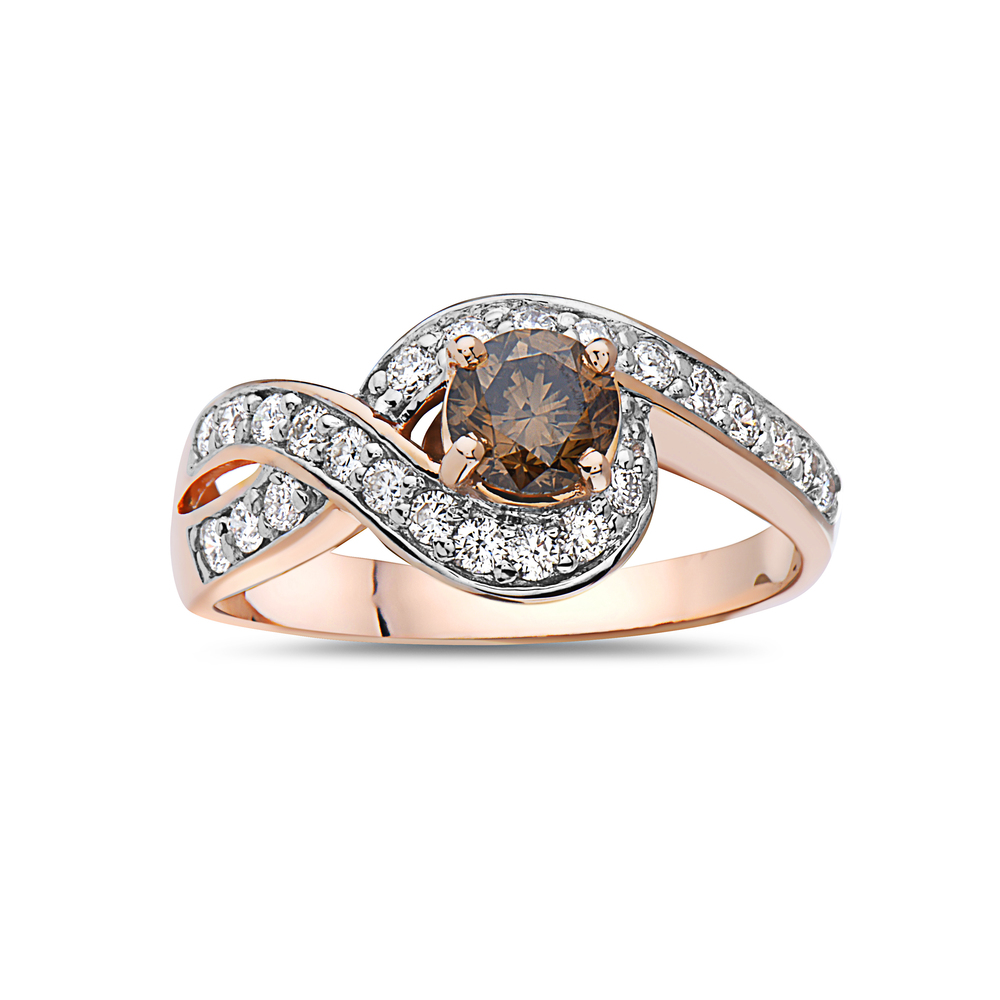 VIVID BROWN DIAMOND,RING