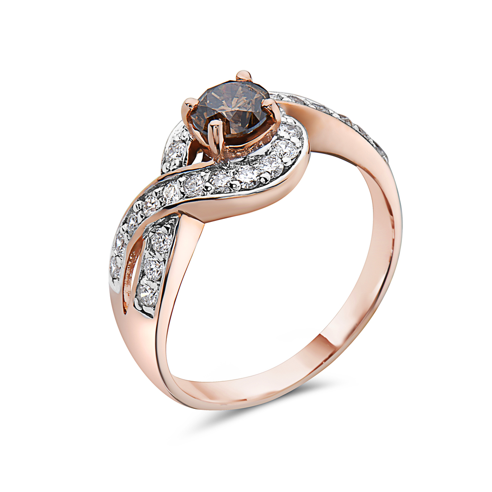 VIVID BROWN DIAMOND,RING - Image 2