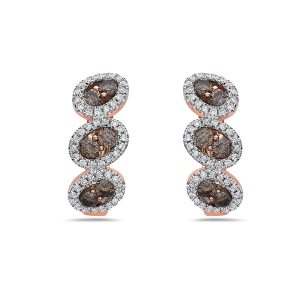 VIVID BROWN DIAMOND,EARRINGS