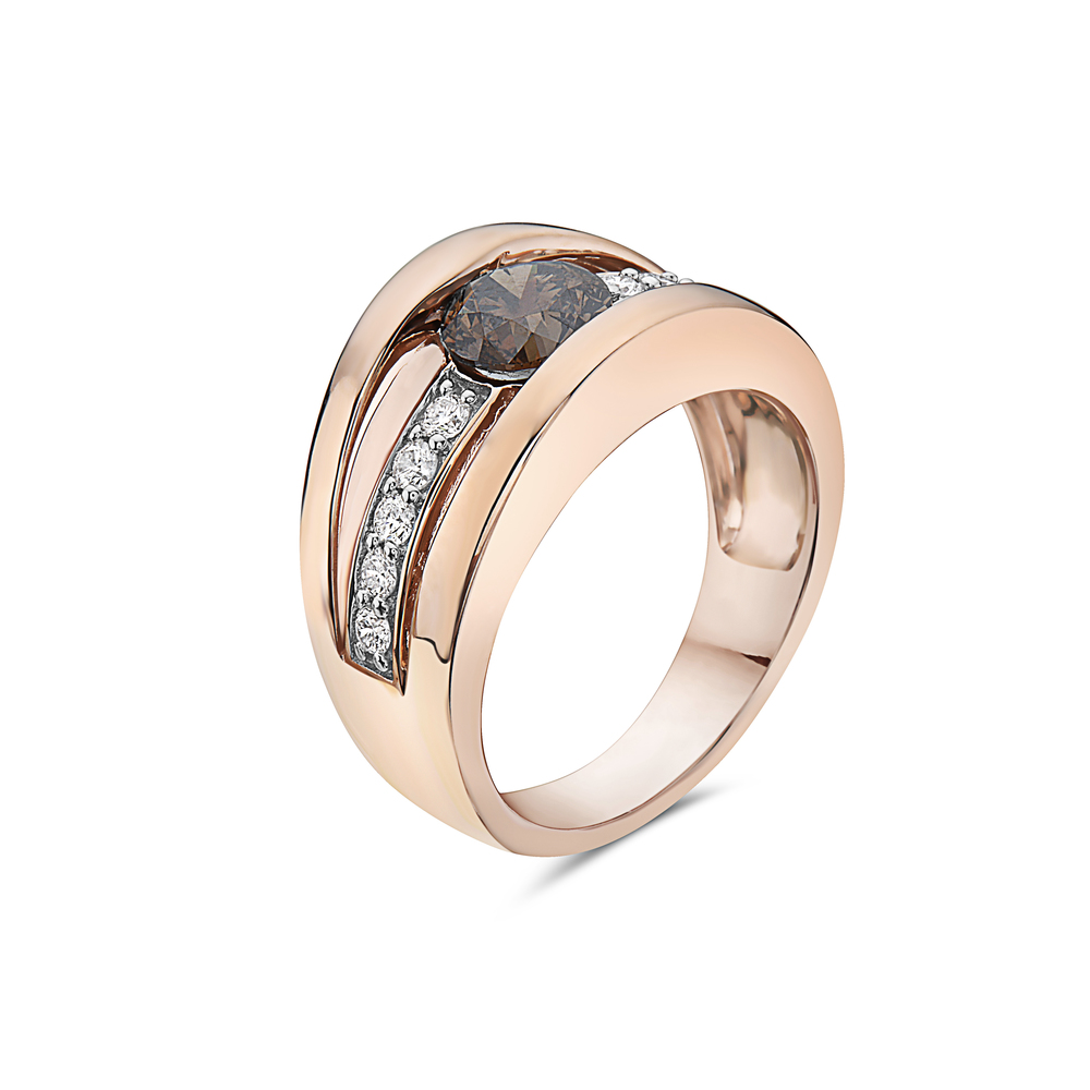 VIVID BROWN DIAMOND,RING - Image 2